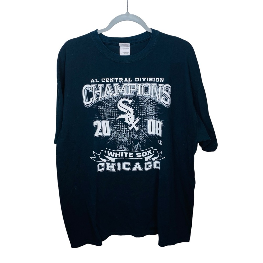 MLB Chicago White Sox 2008 Champions Graphic Print Black T Shirt XL VF Imagewear